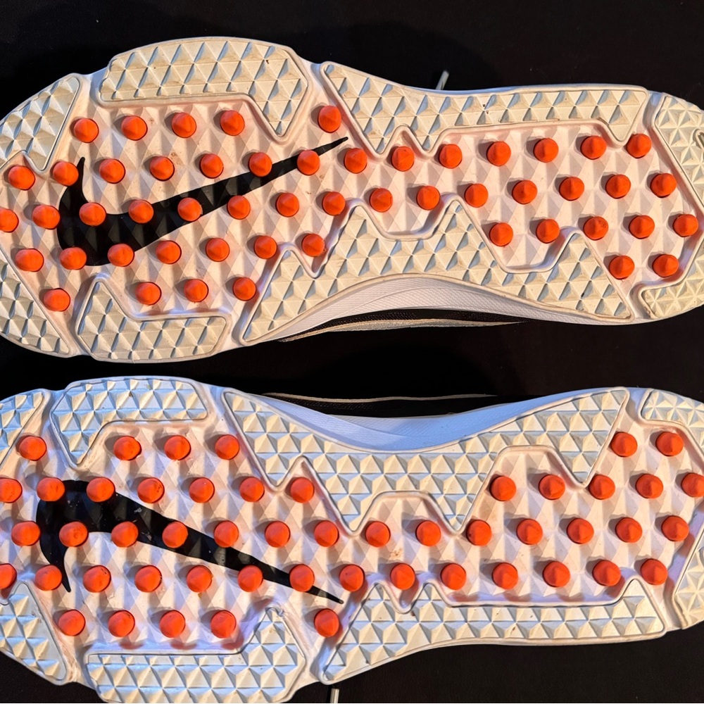 Nike Alpha Huarache Varsity Turf Baseball Shoes Black White Orange Men’s 11.5 - Picture 6 of 6